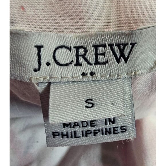 J. Crew Womens S One Shoulder Linen Blend‎ Leaf Print Sheath Dress - Picture 12 of 14